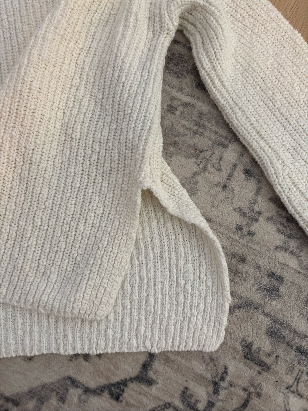 Kendall & Kylie Cream Ribbed Turtleneck Sweater - Picture 2 of 4